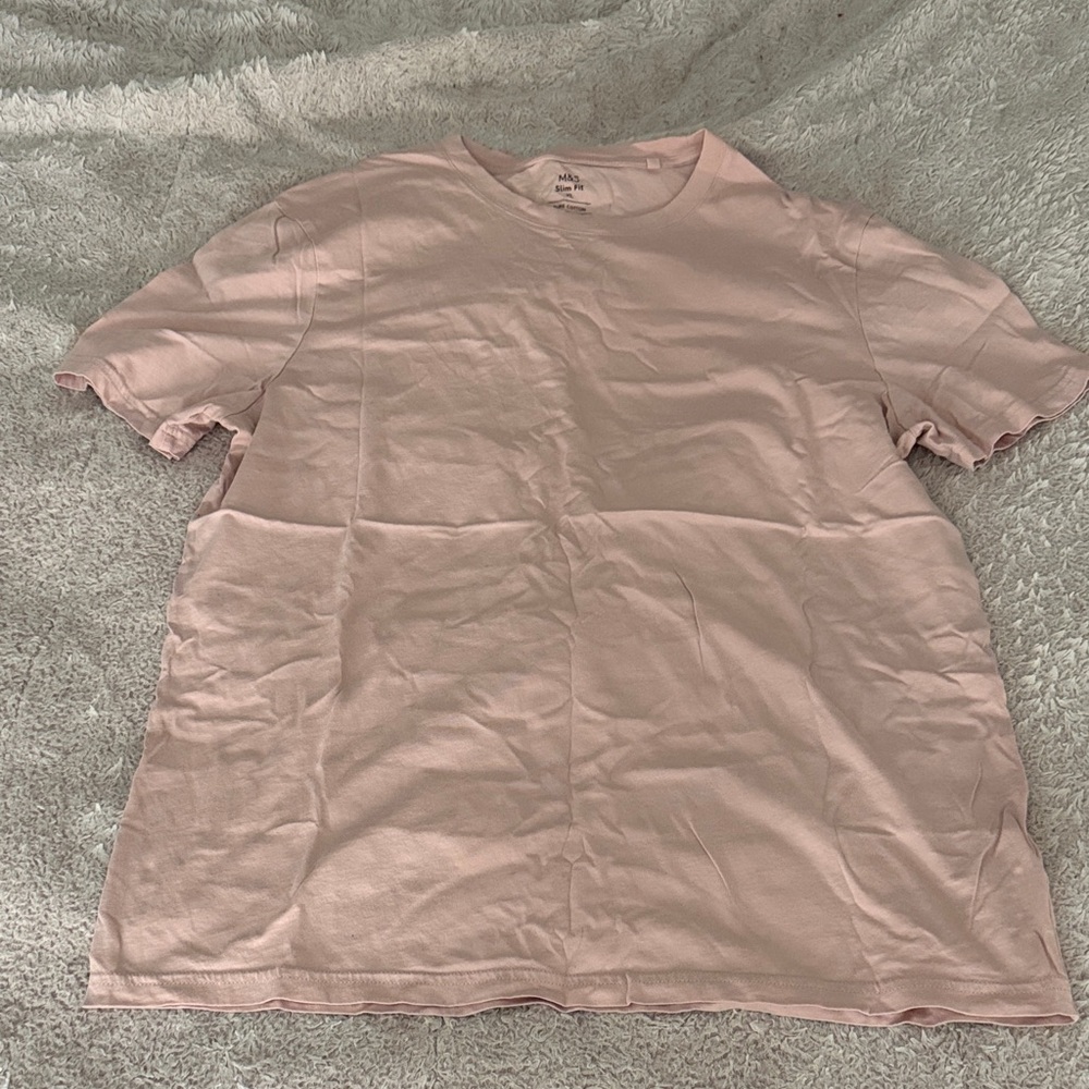 Men’s Blush Pink Crew Neck T-Shirt